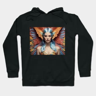 Angel with platinum hair Hoodie